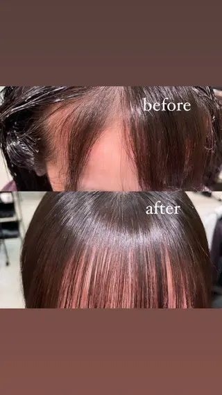 🩵縮毛矯正  髪質 改善 ツヤ髪🩵のヘアスタイル