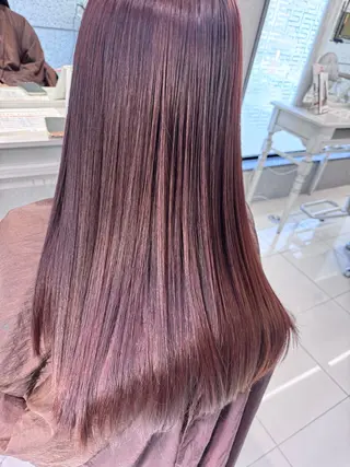 ロング 髪質改善ストレート、 カラー清野雄大のヘアスタイル