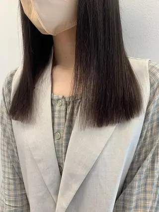 セミロング 韓国/ヘアアレンジ/ 髪質改善/夏美のヘアスタイル