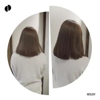 ミディアム カラー ✨縮毛矯正✨髪質改善 ナカシマ ユミのヘアスタイル