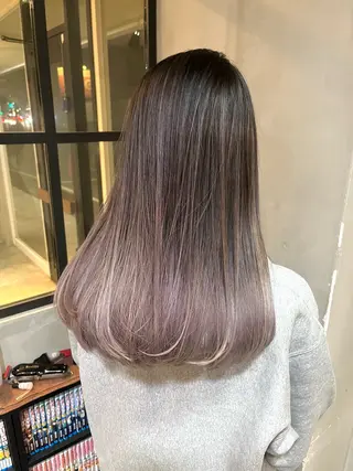 ロング カラー La fith hair lily加古川店所属・原満里奈‎/東加古川 /透け感カラー🫧‪のヘアスタイル
