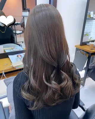 ロング カラー 韓国風レイヤーカット 🍒サンジキ アカリのヘアスタイル