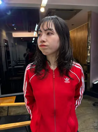 セミロング パーマ 🌀MaNO🌀 ネモトナツキのヘアスタイル