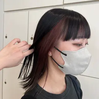 ミディアム カラー SALOWIN川崎WEST店所属・🌷川崎/アレンジ/ 暖色ボブ/コトネ🌷のヘアスタイル