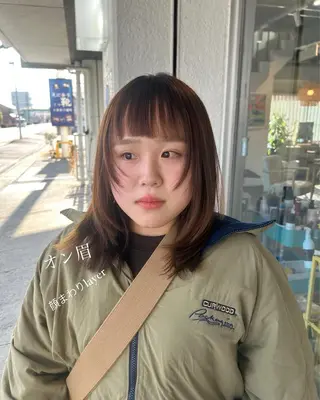 ミディアム 透明感カラー 暖色shihoのヘアスタイル