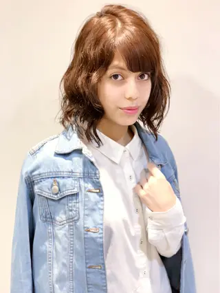 ショート カラー パーマ ディレクター ノナカのヘアスタイル