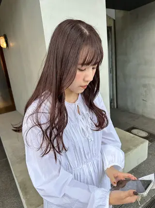 ロング カラー 福崎 真奈のヘアスタイル
