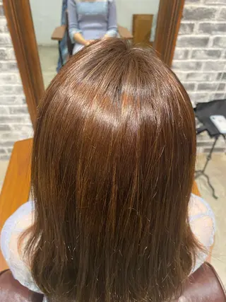 カラー 顔周りカット/透明感 カラー/rioのヘアスタイル