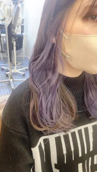 セミロング カラー 🍒桜井 優華🍒のヘアスタイル