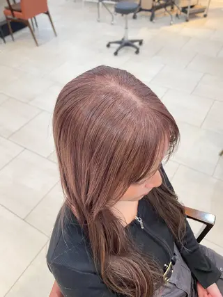 ロング カラー 顔まわり/レイヤー/ 透明感/まいな🥨のヘアスタイル