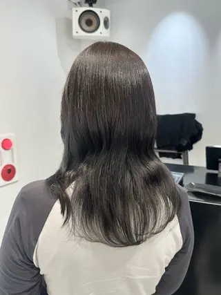 セミロング カラー 🎀ツヤ髪韓国網紅 ヘアミカ🎀のヘアスタイル