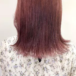ミディアム カラー スナコザワ レナのヘアスタイル