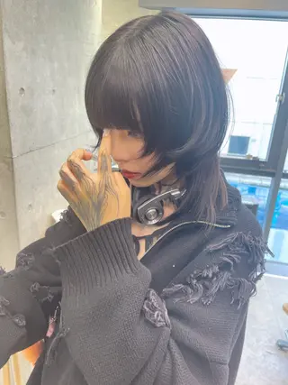 ミディアム 韓国レイヤー/透明感 /髪質改善/アジキのヘアスタイル