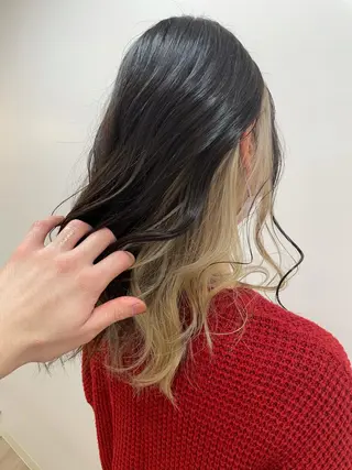 セミロング eL HAIR SALON なんば店所属・ブリーチカラー特化 /焼田貴明のヘアスタイル