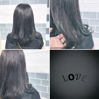 セミロング カラー "PEPPU "所属・派手髪、ハイトーン ショートヘアShinのヘアスタイル