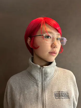 ショート カラー ヘアアレンジ ☕️結【suii.】 ボブ/ヘアセット☕️のヘアスタイル