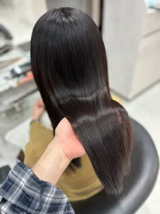 Sakuraෆ˚* 艶カラー×まつパ💖のヘアスタイル