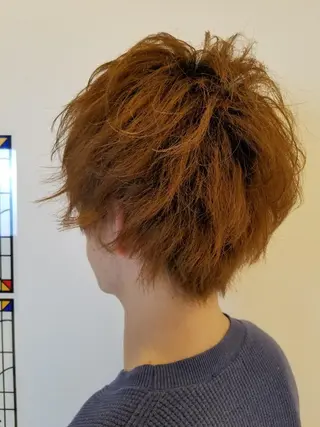 ショート メンズ 髪質改善/ハイライト 小林秀樹のヘアスタイル