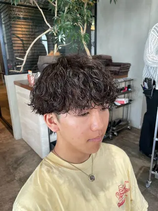 ショート パーマ メンズ メンズ特化美容師 🤍FUKAのヘアスタイル
