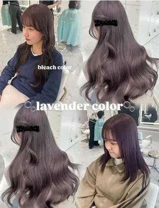 セミロング カラー ParveMix 🌝🫧山本 玲南のヘアスタイル