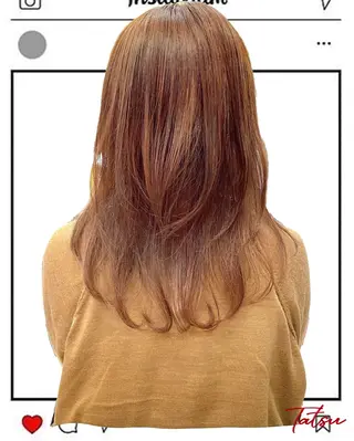 ロング カラー Tatsu/newi 大分 ハイトーンのヘアスタイル