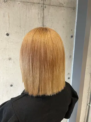 ミディアム カラー ヘアアレンジ 傷ませないカラー・ ボブ・リクト💥のヘアスタイル