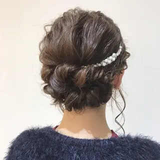 ミディアム ヘアアレンジ 大人お洒落女子❤︎ Ayakoのヘアスタイル