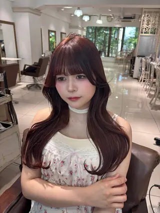 ロング 縮毛・髪質改善🩰 mai🐰ྀི🤍のヘアスタイル