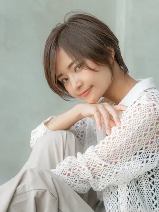 ショート カラー 🉐レイヤー/塩見 弘樹🉐渋谷のヘアスタイル