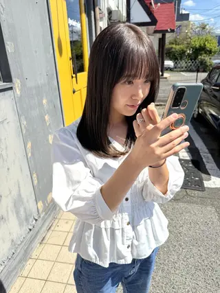 ミディアム カラー 一ノ瀬 暁のヘアスタイル