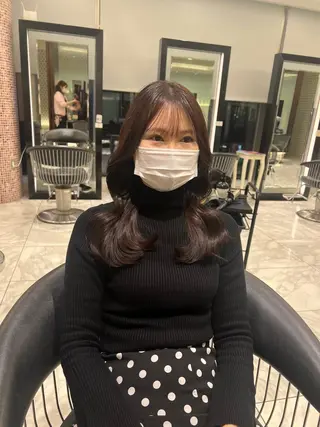 セミロング カラー 大人girly／ 銀座RINOSEのヘアスタイル