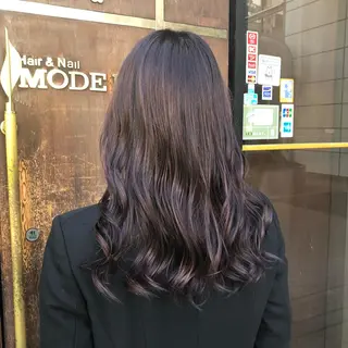 セミロング カラー MODE K's松原 YUMIのヘアスタイル