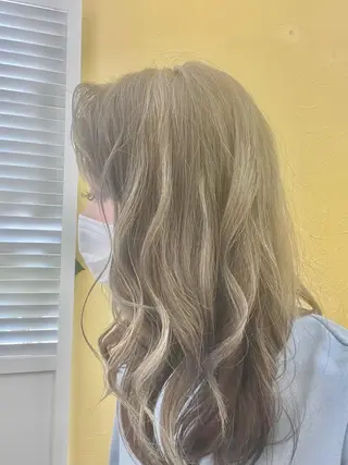 ロング カラー ヘアアレンジ メンズ 村山 かほのヘアスタイル