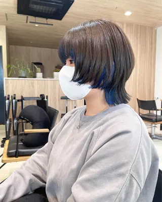 ショート カラー 似合わせ レイヤー須川のヘアスタイル