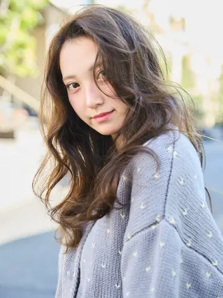 ロング パーマ 【お洒落パーマ】 Elme 肥塚康汰郎のヘアスタイル