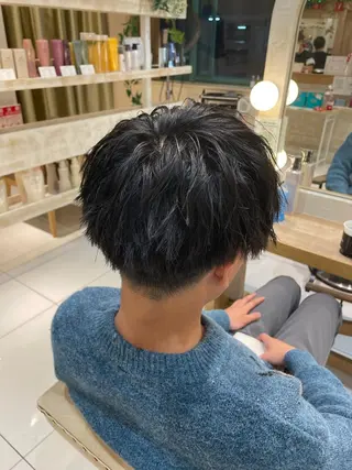 ミディアム パーマ メンズ 本厚木｜縮毛矯正/ 酸性スト専門サロンのヘアスタイル