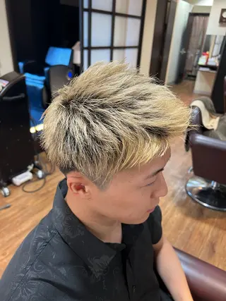 ショート メンズ 【縮毛矯正/カラー】 今野寛己のヘアスタイル