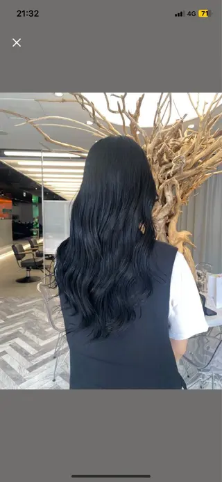 セミロング カラー シャドウパーマ/ ルーズパーマ/メンズのヘアスタイル