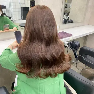 セミロング カラー 💗韓国艶カラー 💗DISCO💗のヘアスタイル