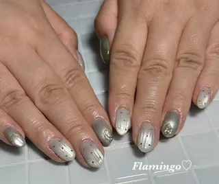 ネイル シンプル／上品／爪育 ☺︎Flamingoのネイルデザイン