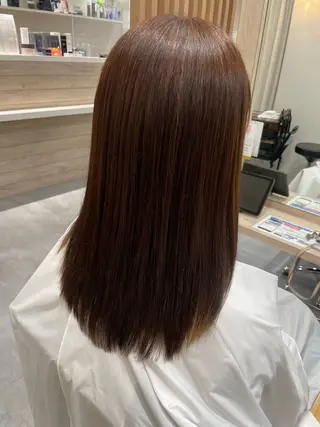 セミロング 永田 まどかのヘアスタイル