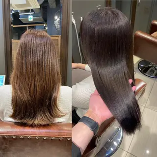 セミロング 六本木縮毛矯正/髪質 改善/LOANA鈴木のヘアスタイル