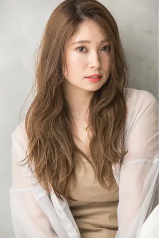 ロング カラー 巻けるケア縮毛矯正✨ ケアカラー✨山下のヘアスタイル