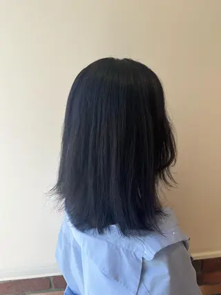 セミロング カラー ボブ🍊暖色カラー 浅草【Bob美容師】のヘアスタイル