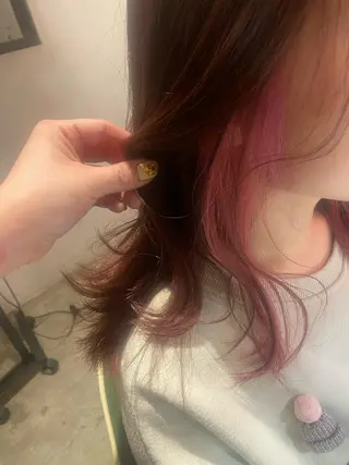 セミロング カラー 🦋店長🦋 ほんさわ みずきのヘアスタイル