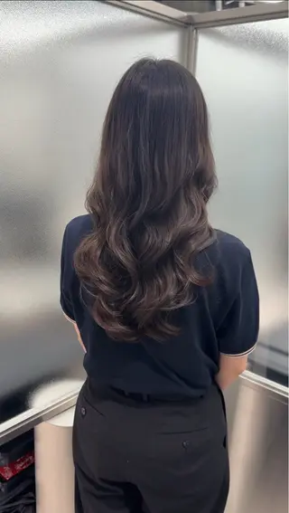 セミロング パーマ ARMONY大阪店 コテ巻き風パーマのヘアスタイル