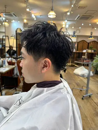 パーマ メンズ 🐋湊 ゆうき /ショートカット🫧のヘアスタイル