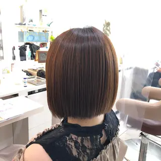 ショート パーマ 安井　昴 💫ブリーチ縮毛矯正のヘアスタイル