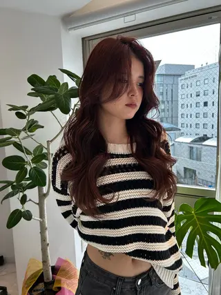 ロング カラー ヘアアレンジ レイヤーカット/瀬川 琴音のヘアスタイル