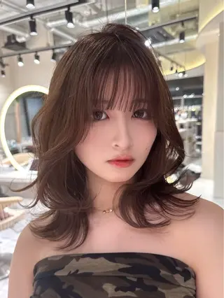 ミディアム 🎀リオ🎀 /暖色カラーのヘアスタイル